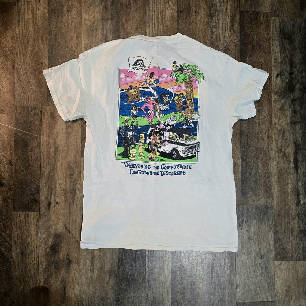 Lurking Class White Graphic T-Shirt with Colorful Print